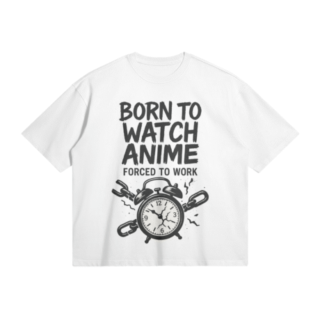Otaku Zone, Born to Watch Anime, Boxy T-Shirt