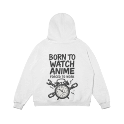 Otaku Zone, Born to Watch Anime, Heavyweight Oversized Hoodie