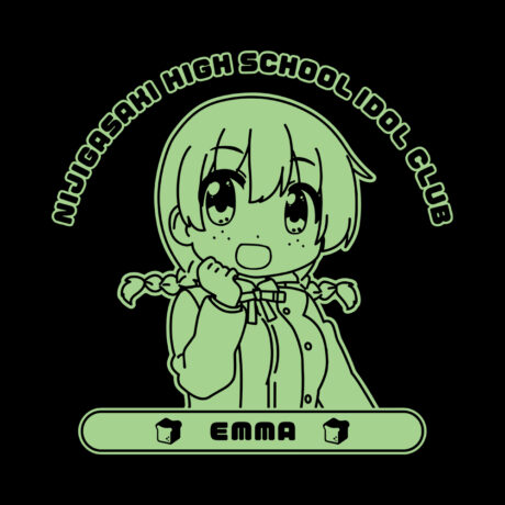 Nijiyon Oversized Cotton Anime T-Shirt, Emma - Image 2
