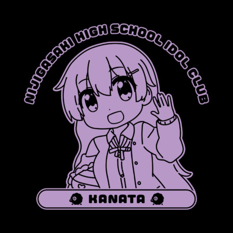 Nijiyon Oversized Cotton Anime T-Shirt, Kanata - Image 2