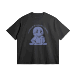 Nijiyon Oversized Cotton Anime T-Shirt, Karin