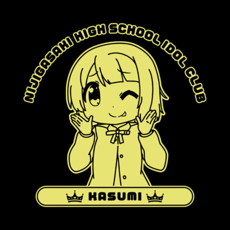 Nijiyon Oversized Cotton Anime T-Shirt, Kasumi - Image 2