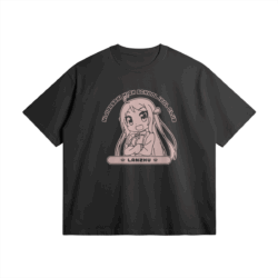 Nijiyon Oversized Cotton Anime T-Shirt, Lanzhu