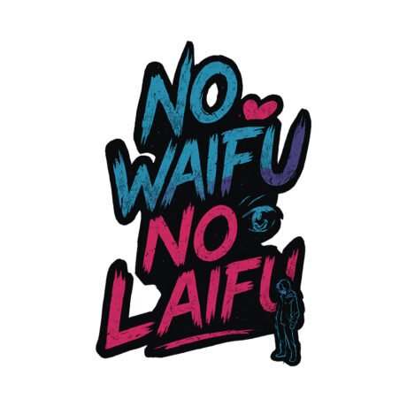 Otaku Zone, No Waifu No Laifu, Oversized T-Shirt - Image 2