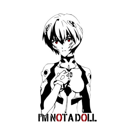 Ayanami Rei “I’m Not a Doll” T-Shirt – Oversized Heavyweight Evangelion Streetwear - Image 2