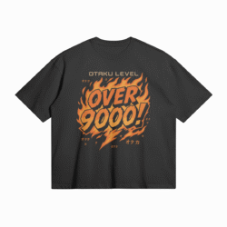 Otaku Zone, Otaku Level: Over 9000, Boxy T-Shirt