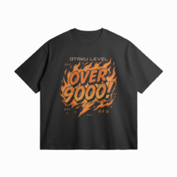 Otaku Zone, Otaku Level: Over 9000, Oversized T-Shirt