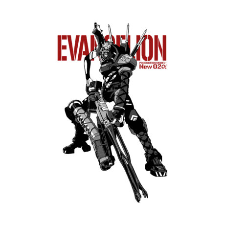 Evangelion Unit-02α T-Shirt – Oversized Heavyweight Mecha Streetwear - Image 2