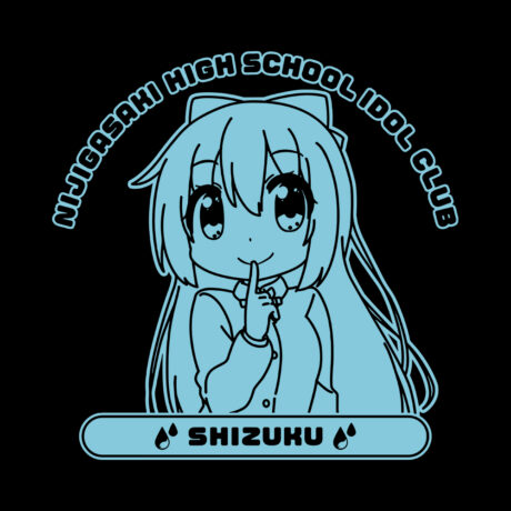 Nijiyon Oversized Cotton Anime T-Shirt, Shizuku - Image 2