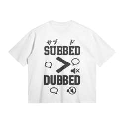 Otaku Zone, Subbed over Dubbed, Boxy T-Shirt
