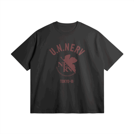 U.N. NERV Tokyo-III T-Shirt – Oversized Heavyweight Evangelion Logo Tee