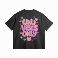 Otaku Zone, UwU Vibes Only, Oversized T-Shirt