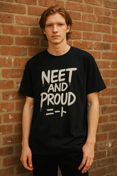 Otaku Zone, NEET and Proud, Oversized T-Shirt - Image 2