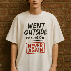 Went Outside no Subtitles Never Again
