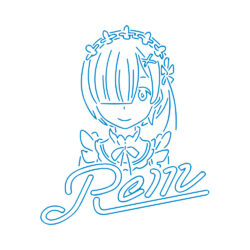 ReZero Rem Sweatshirt Chest Art