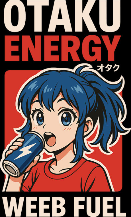Otaku Energy Weeb Fuel T-Shirt - Image 2