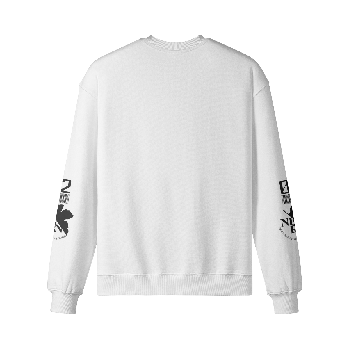 Lineart Asuka Sweatshirt Back Evangelion Asuka Langley Sweatshirt - Image 3