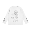Lineart Ayanami Long Sleeve Shirt Front Lineart Ayanami Long Sleeve Shirt Front