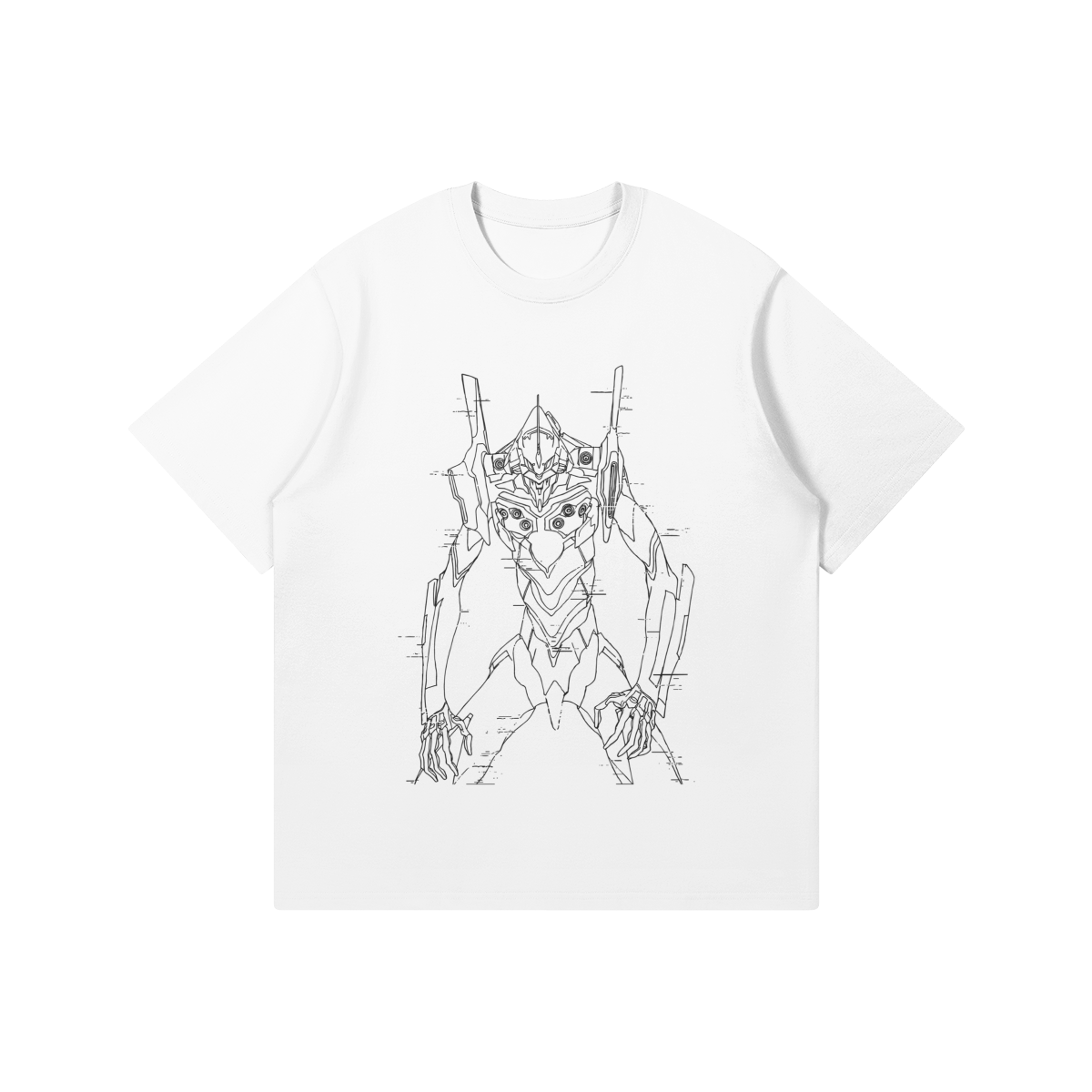 Lineart Evangelion Test Type T Shirt Evangelion Unit-01 T-Shirt