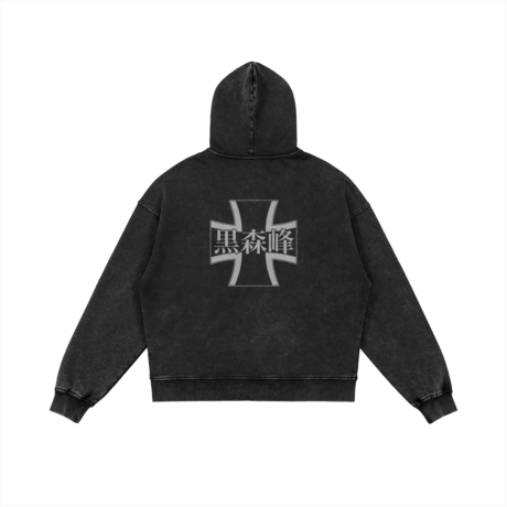 Girls und Panzer, Kuromorimine Snow Washed Zip Hoodie