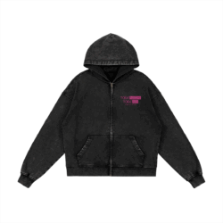 Logo Togenashi Snow Wash Zip Hoodie Front