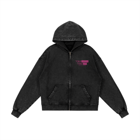 Girls Band Cry, Togenashi Togeari Snow Washed Zip Hoodie - Image 3