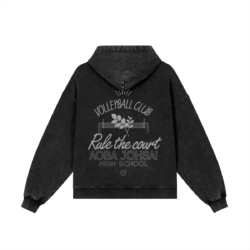 Aoba Johsai Snow Washed Zip Hoodie