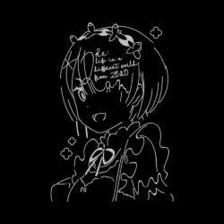 Alternative view of Re:Zero Ram Snow Washed T-Shirt