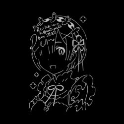 Alternative view of Re:Zero Rem Snow Washed T-Shirt