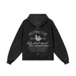 Inarizaki Snow Washed Zip Hoodie