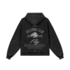 Karasuno Snow Wash Zip Hoodie Back Karasuno Snow Wash Zip Hoodie Back