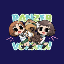 Alternative view of Girls und Panzer Miho & Yukari T-Shirt