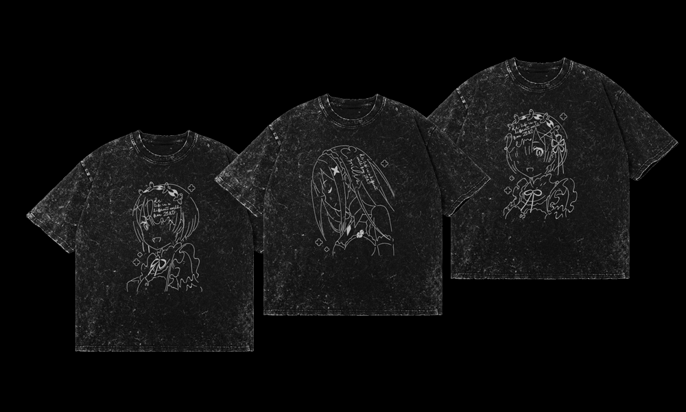 ReZero Snow Wash T Shirts ReZero Snow Wash T Shirts