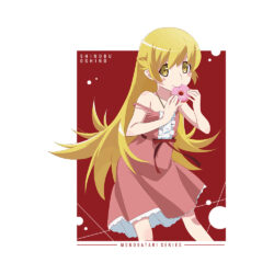 Alternative view of Shinobu Oshino Heavyweight Oversized T-Shirt