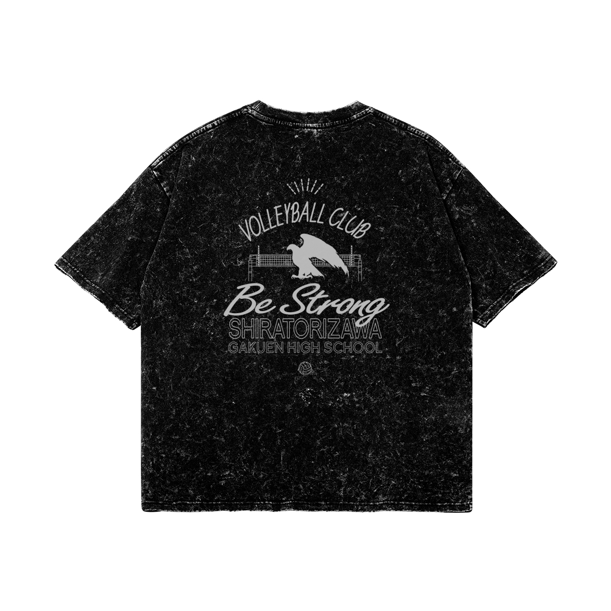Shiratorizawa Snow Wash T Shirt Back Shiratorizawa Snow Washed T-Shirt - Image 2