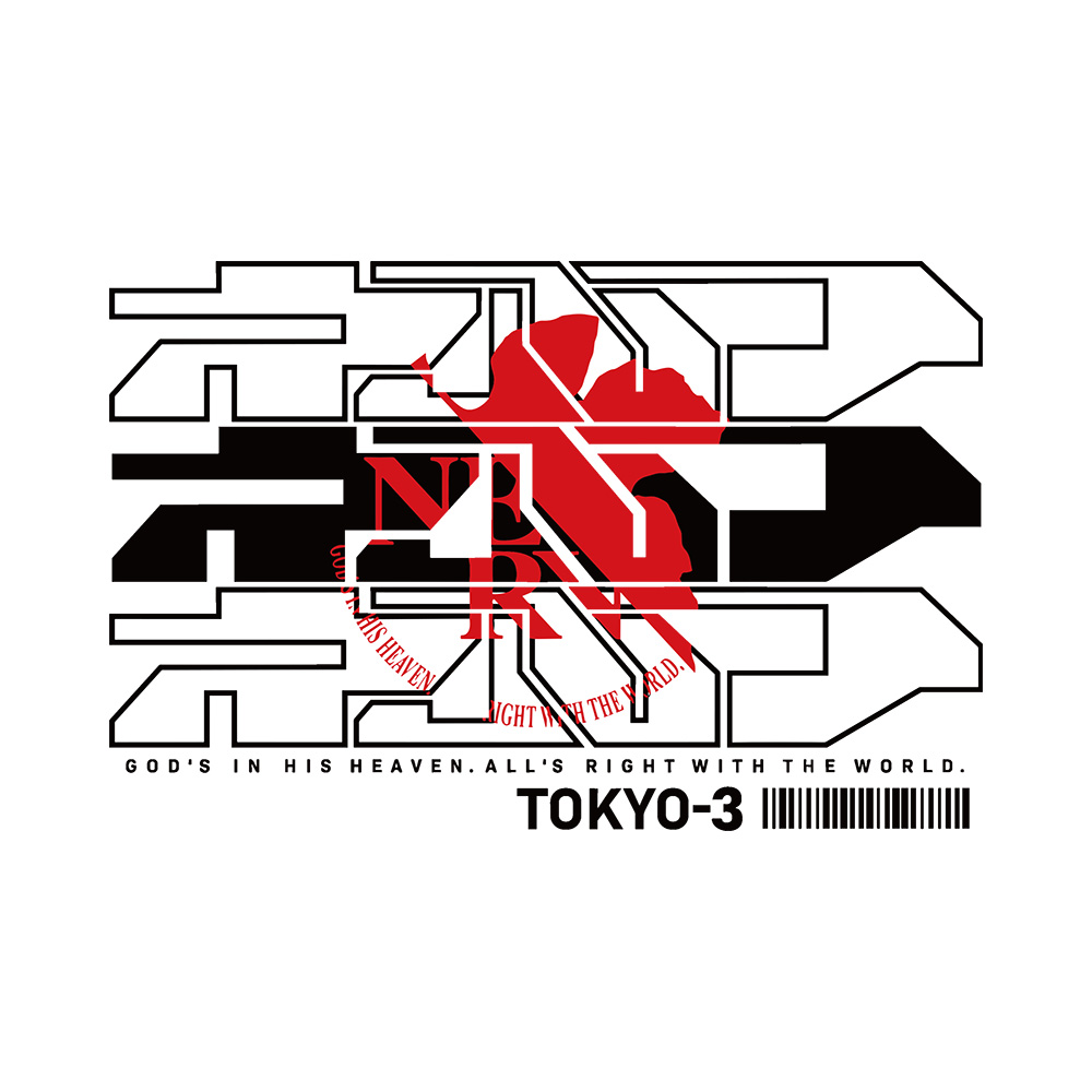 Tokyo 3 Art Preview Evangelion, Tokyo 3 T-Shirt - Image 2