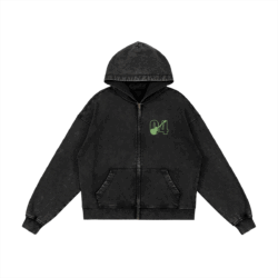 Alternative view of Yotsuba Nakano Snow Washed Zip Hoodie