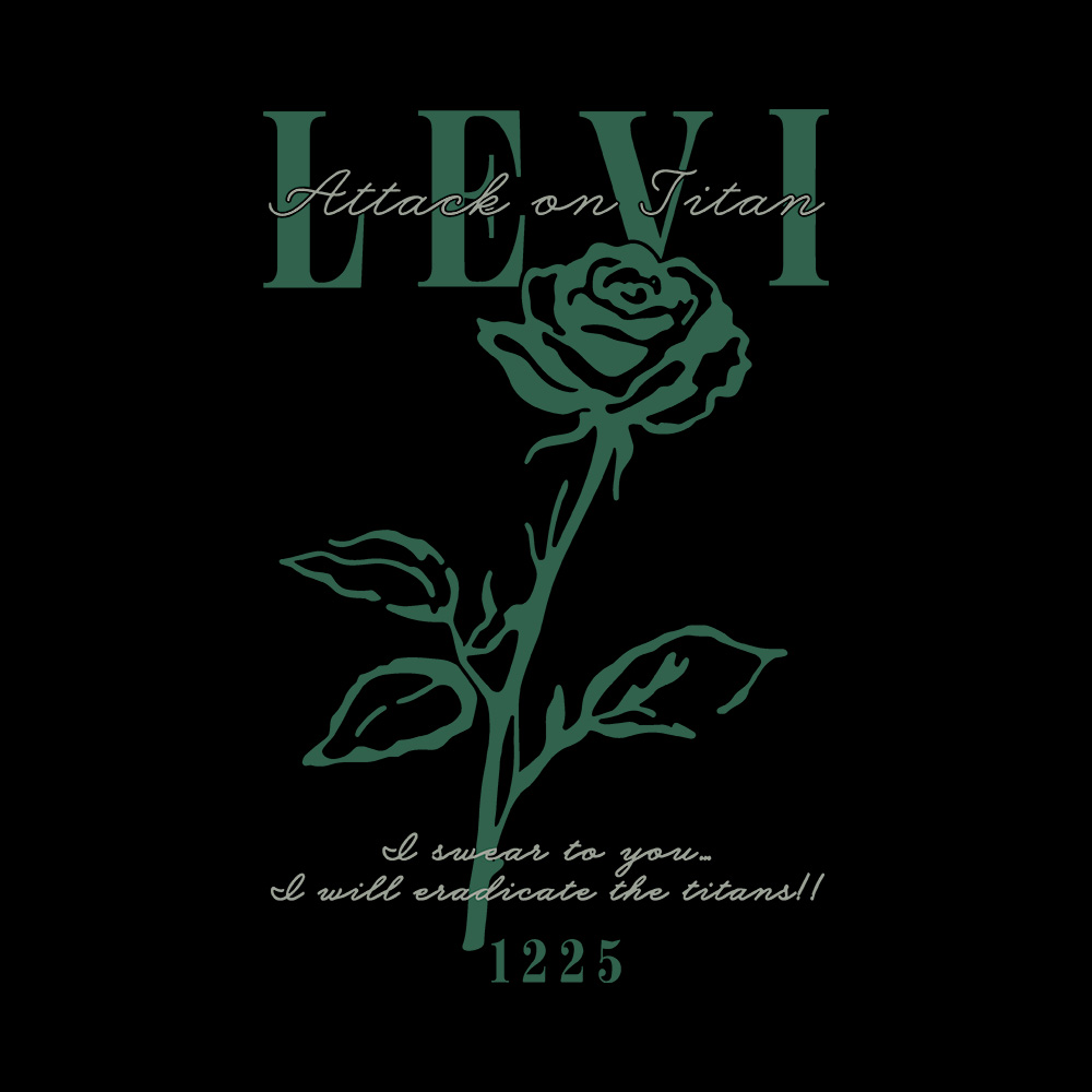 AoT Levi 1 Art Preview Attack on Titan Levi Long Sleeve Shirt - Image 2