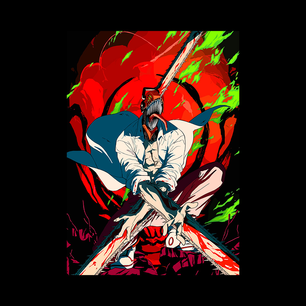 Denji Art Preview Denji T-Shirt - Image 2