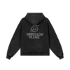 Hidden Leaf Village 1 Snow Wash Zip Hoodie Back
