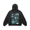 Miku Oversized 440GSM Hoodie Back Miku Oversized 440GSM Hoodie Back