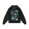 Miku Snow Washed Zip Hoodie Back Miku Snow Washed Zip Hoodie Back