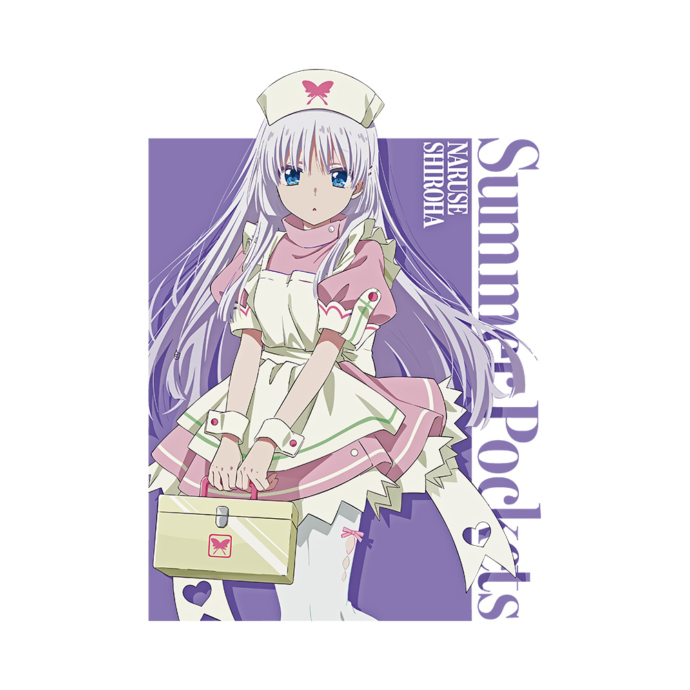 Naruse Shiroha Art Preview Summer Pockets Naruse Shiroha Oversized T-Shirt - Image 2
