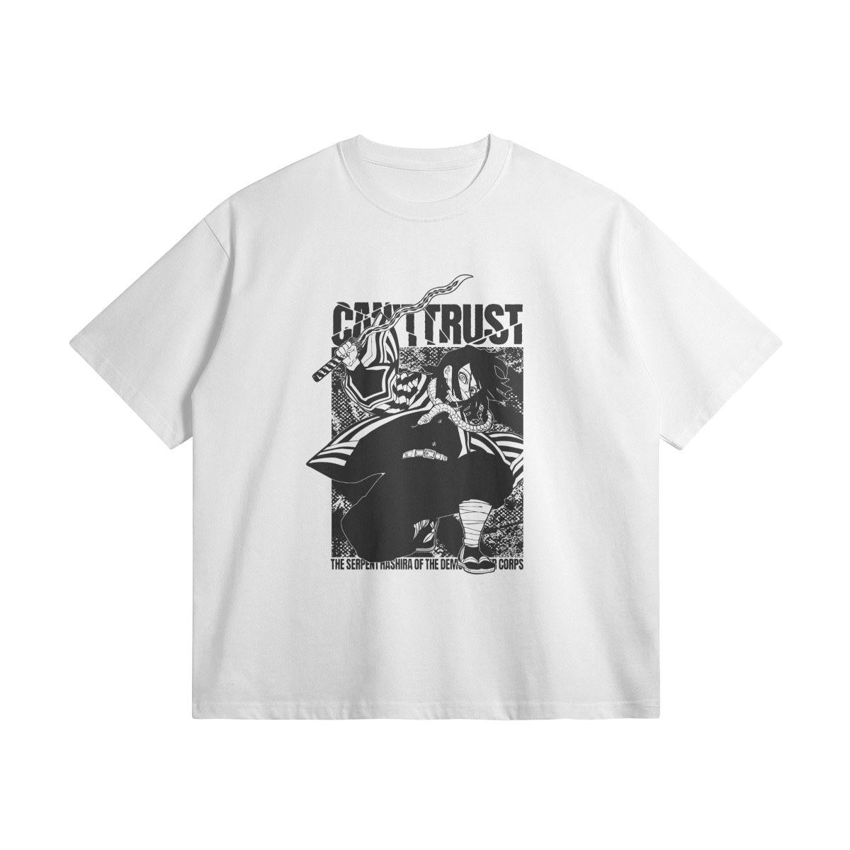 Obanai Iguro Heavyweight Cotton T Shirt Obanai Iguro Heavyweight Oversized T-Shirt