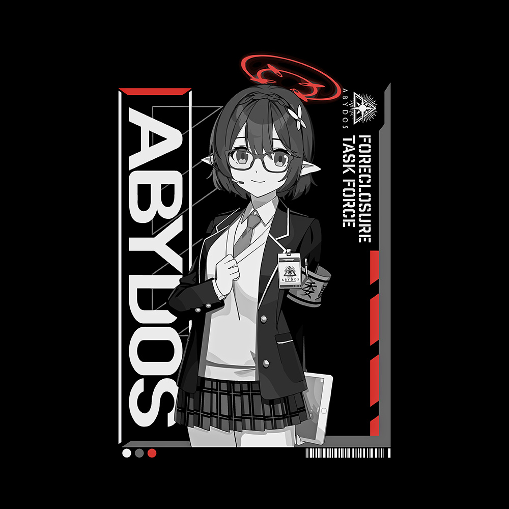 Okusora Ayane Art Preview Blue Archive Ayane T-Shirt - Image 2