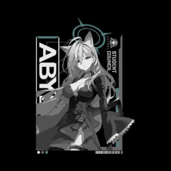 Alternative view of Blue Archive Shiroko Terror T-Shirt