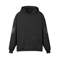 Alternative view of Attack on Titan Survey Corps 440GSM Oversized Hoodie