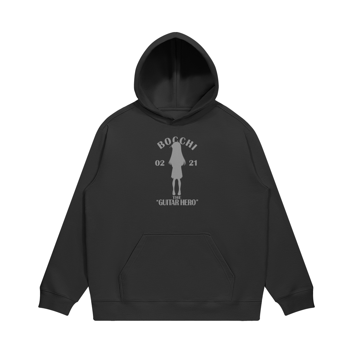 The Guitar Hero Drawstring Hoodie Front Bocchi the Rock “Guitar Hero” Hoodie