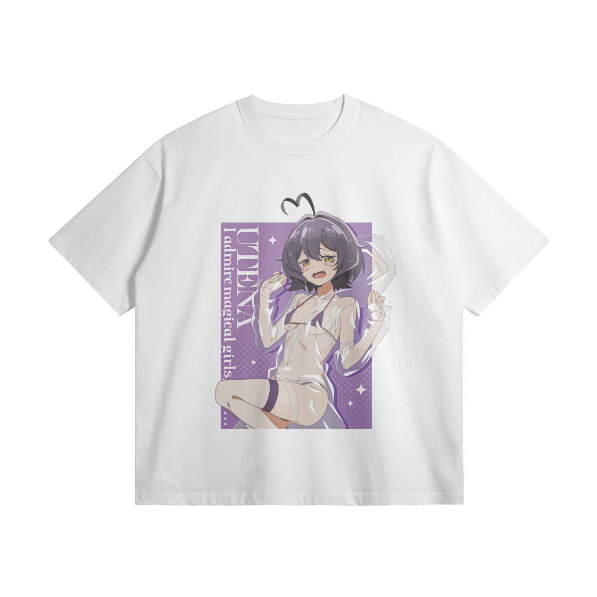 Utena Oversized T Shirt Gushing over Magical Girls Heavyweight T-Shirt, Utena