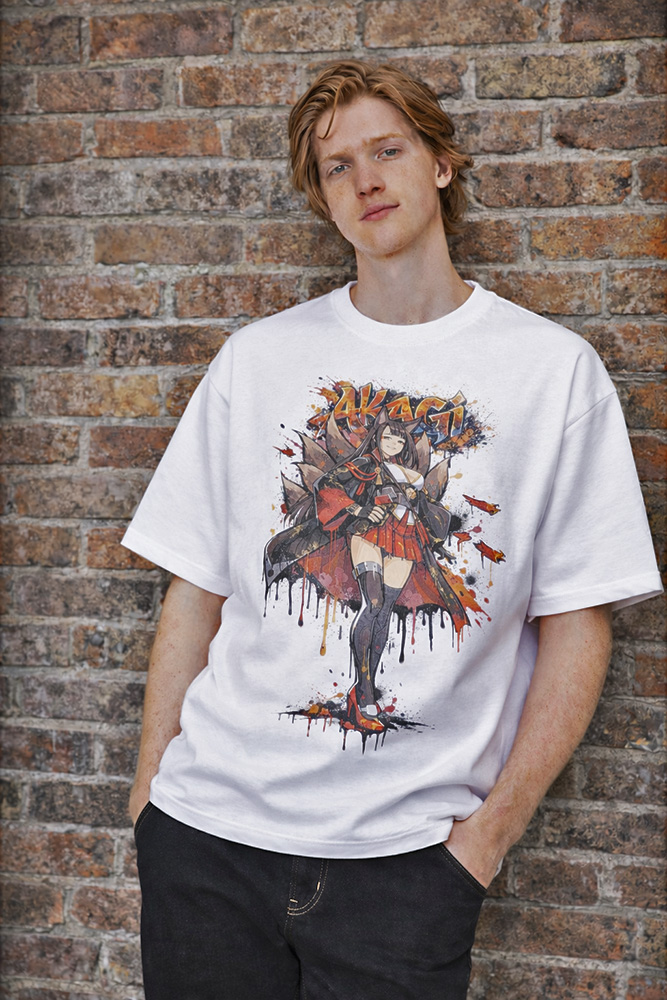 Akagi Model Preview Akagi Oversized Heavyweight T-Shirt - Image 3